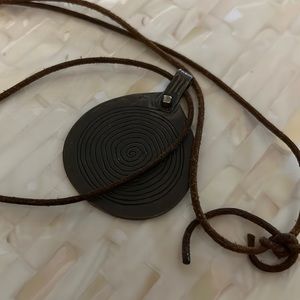 Leather necklace